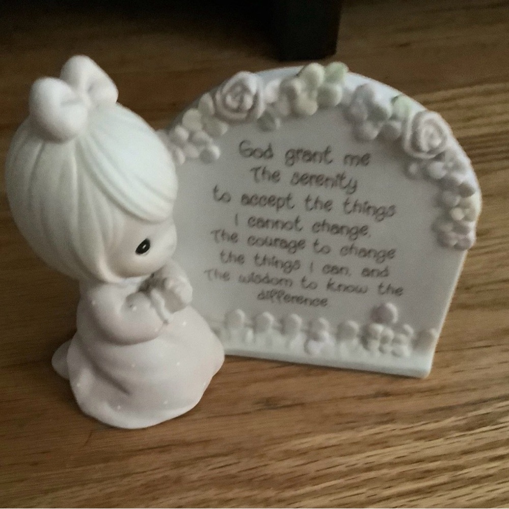 Precious Moments White Serenity Prayer Figurine